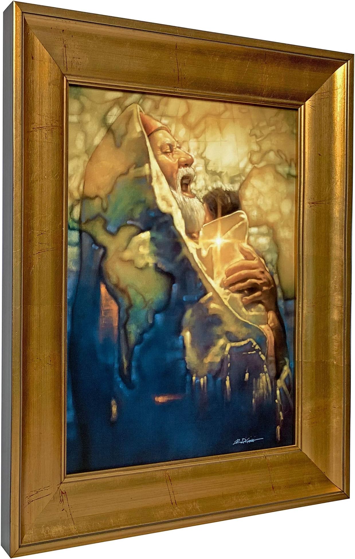 Ron DiCianni Simeon's Moment Canvas Framed Christian Art Prayer Inspirational Simeons