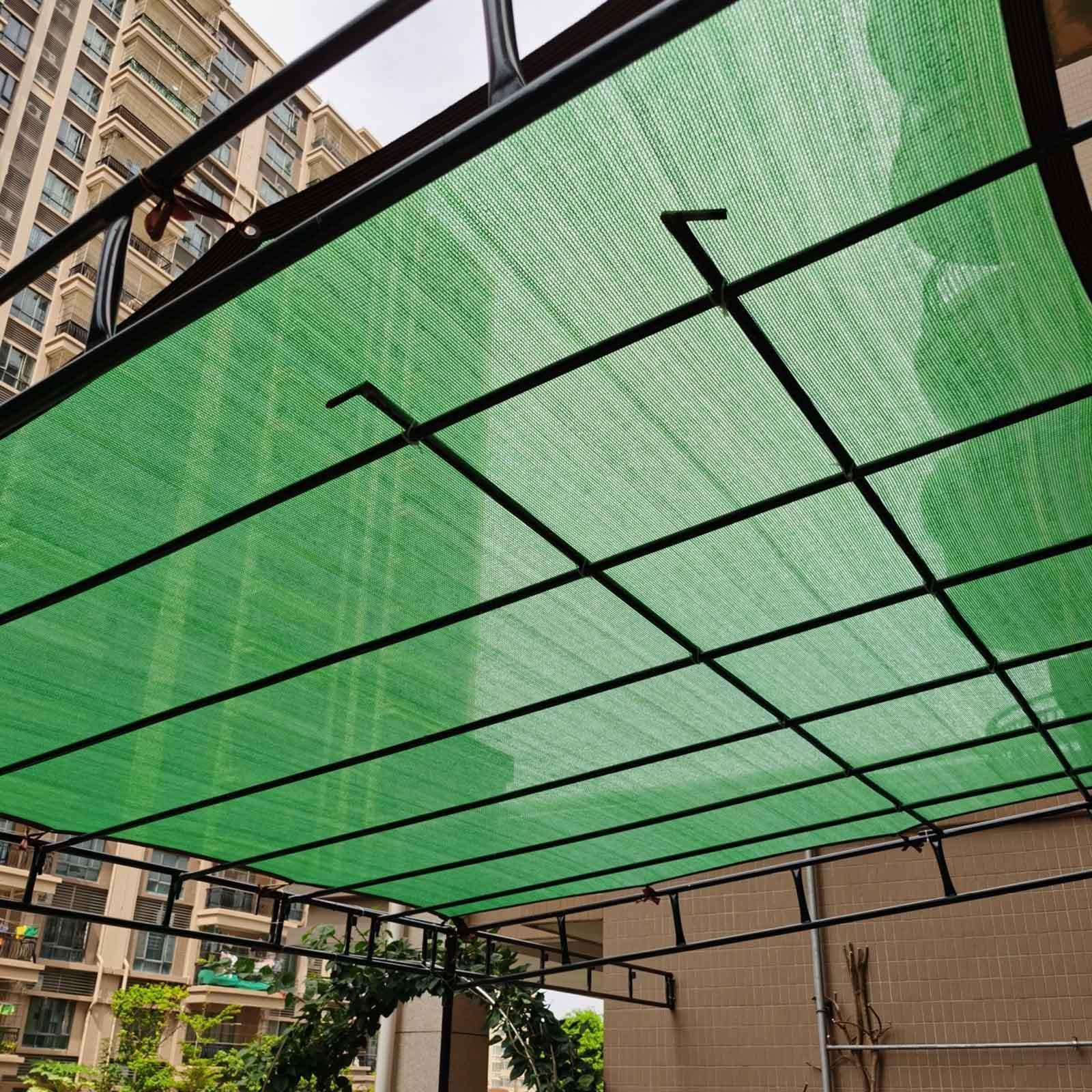 Filet d'ombrage vert 6x8m contre les UV pour jardin et plantes de serre