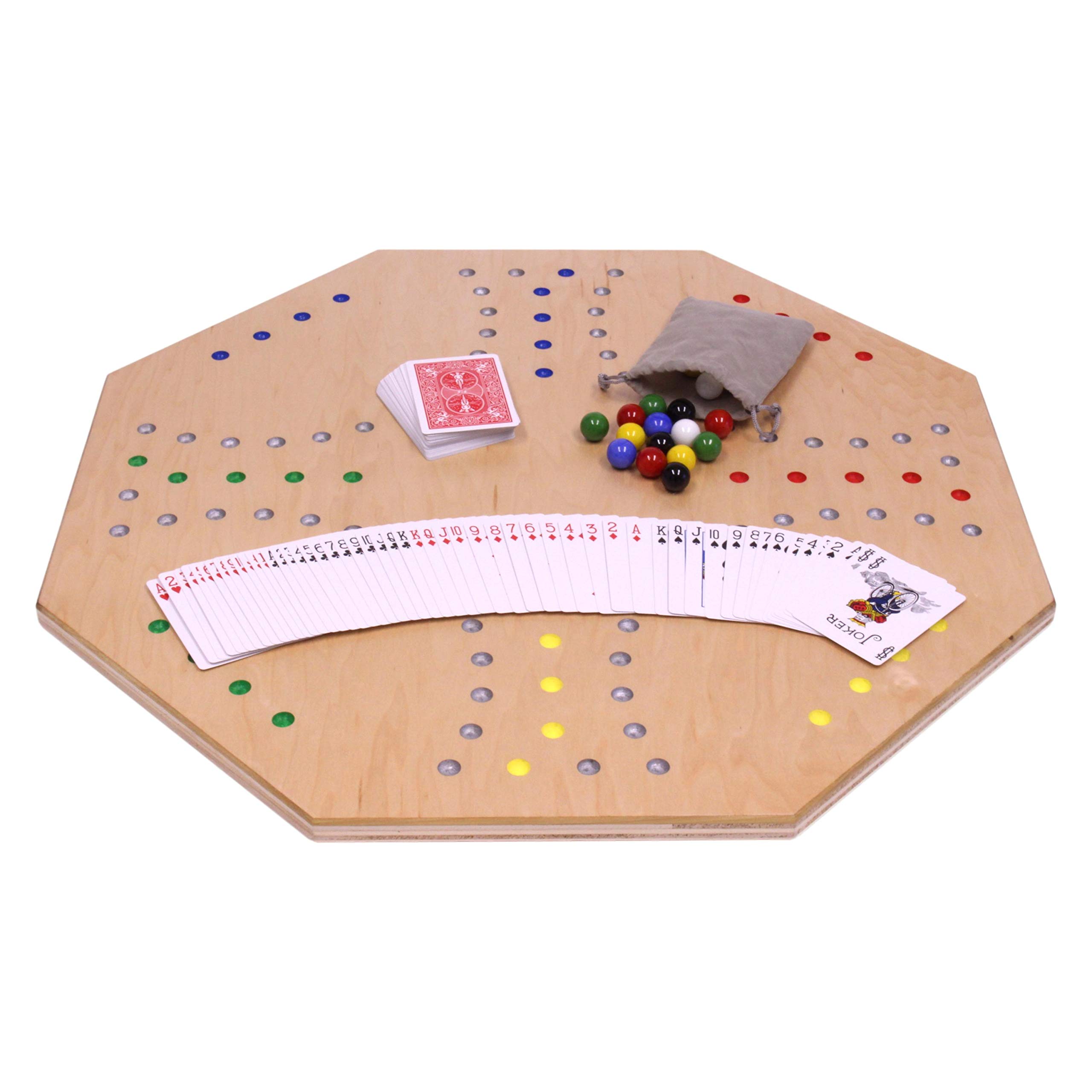 Buy Marble Chase (Cards N' Marbles) Wooden Board Game