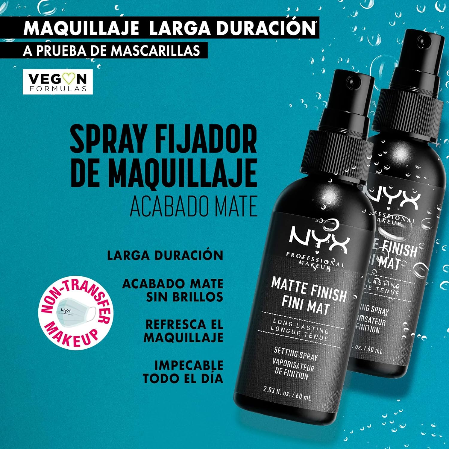 Spray fijador NYX Makeup Matte Finish por 6,35€ (en compra recurrente)