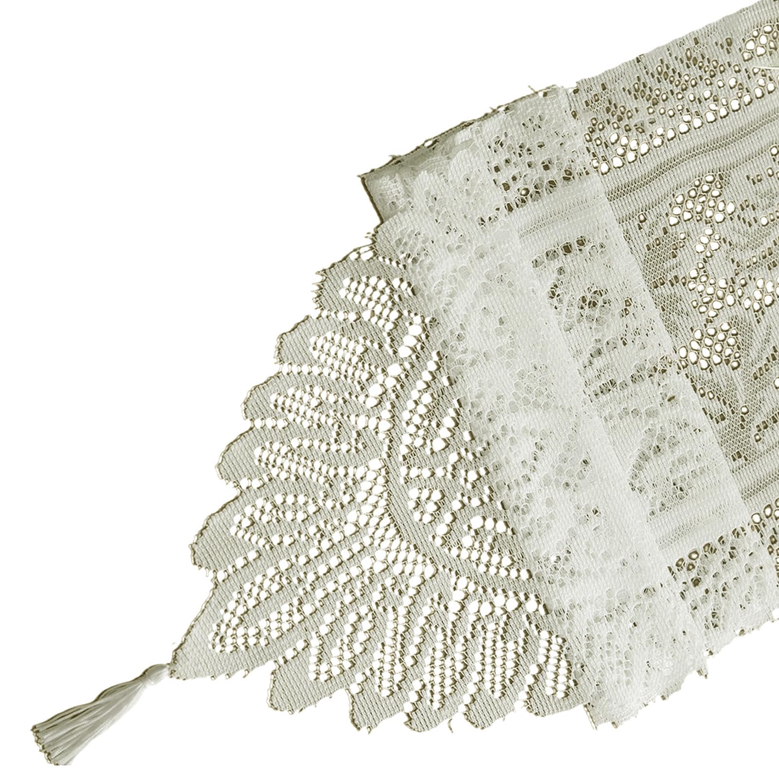 Table Linen with Delicatedly Tasseled Embroidered Tablecloth for Home Dining Wedding Decorations and Festival Event Festival Table Setting