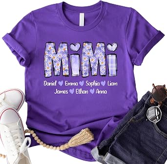 GODMERCH Mom Sweatshirt Personalized Nickname with Kids Names Hoodies Shirt, Gifts Valentine Mothers Day Christmas for Mom