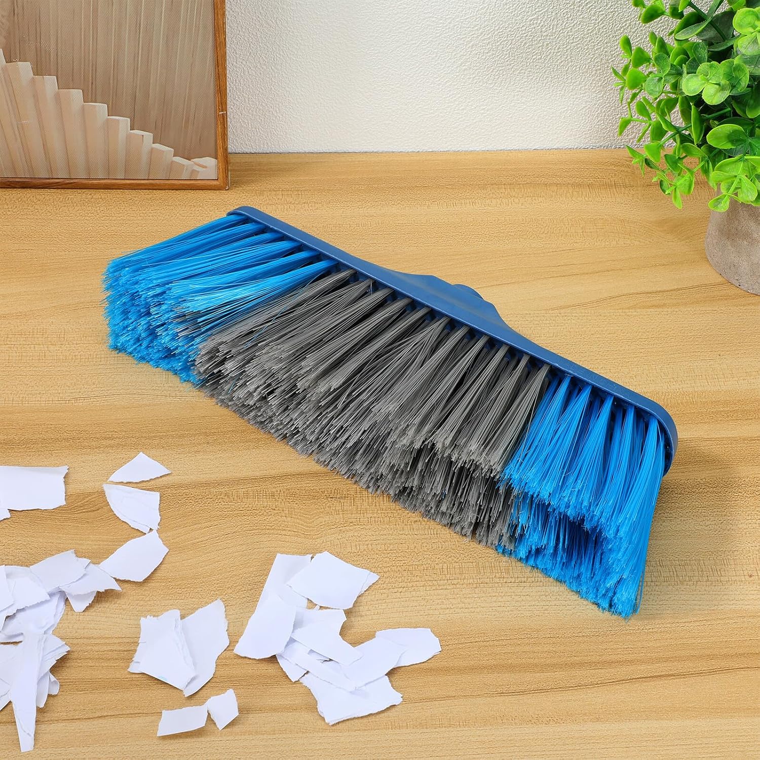 Replacement Broom Head for Household Cleaning, Dark Blue Plastic Sweeping Brush Head, Sturdy Floor Brush Accessory for Indoor Kitchen and Garden Use