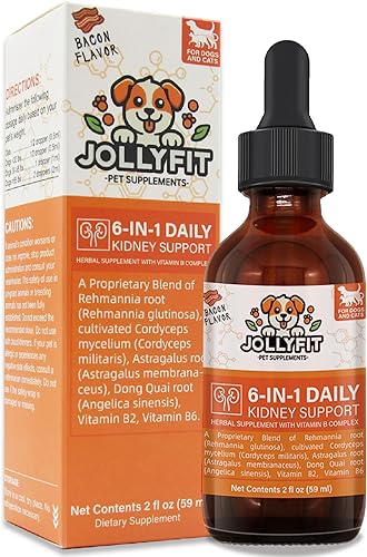 Apoyo renal 6 en 1 para perros y gatos - Promueve la función renal saludable, niveles de energía y equilibrio de líquidos - Suplemento herbario