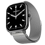 Fire-Boltt Ninja Call Pro Max Ultra Bluetooth Calling Smart Watch, 2.01″ HD Display, 120+ Sports Modes, Health Suite, AI Voice Assistance, SpO2 Smartwatch for Men & Women – Silver Link