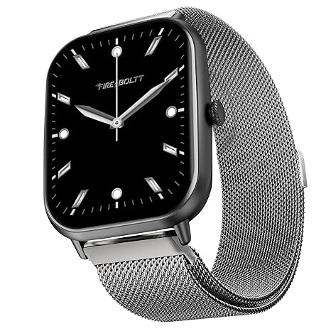Fire-Boltt Ninja Call Pro Max Ultra Bluetooth Calling Smart Watch, 2.01" HD Display, 120+ Sports Modes, Health Suite, AI Voice Assistance, SpO2 Smartwatch for Men & Women - Silver Link - Expert Choice Deal with 70% Discount on Amazon | Valzo