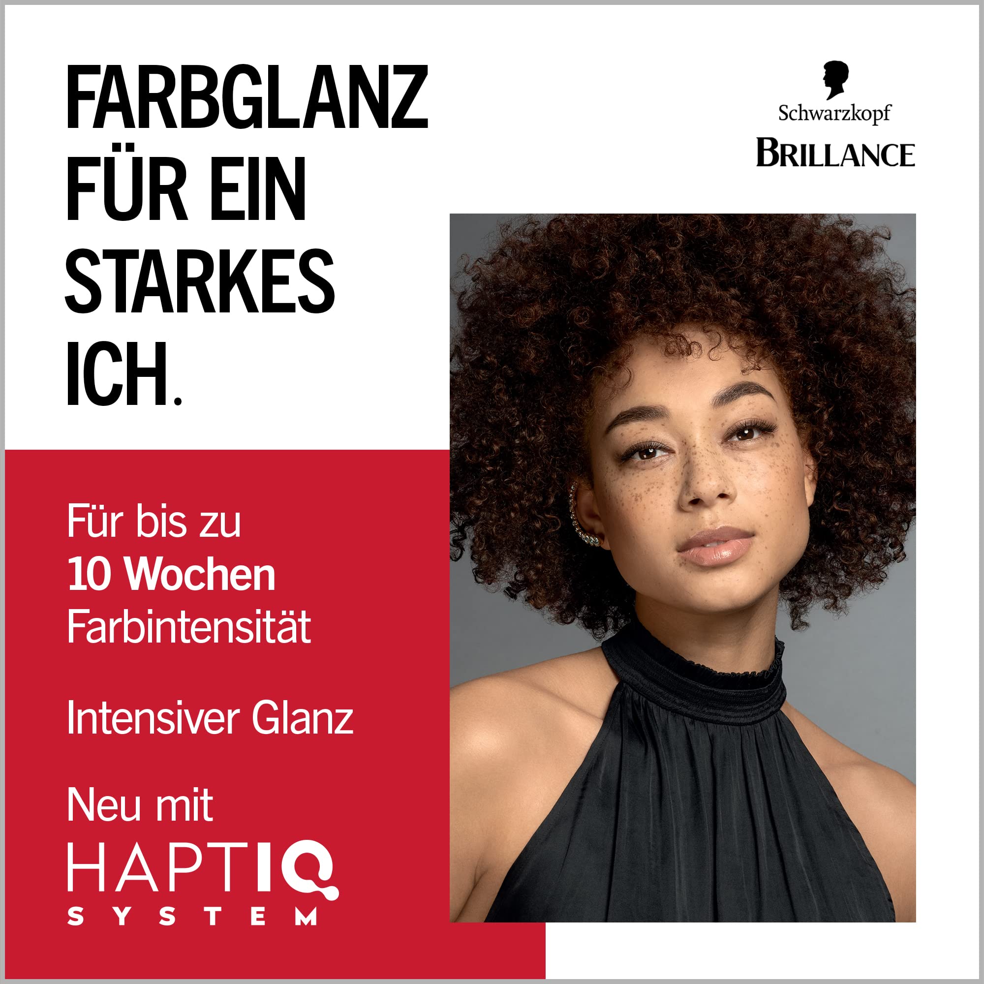 Brillance Intensiv-Color-Creme 890 Schwarz (6x 160 ml), dauerhafte Haarfarbe mit Diamant-Glanz und Pflege-Conditioner, für 10 Wochen Farbintensität