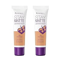Vista 31 de Rimmel London Stay Matte Liquid Mousse - 085 Fair Beige - Base de maquillaje, ligera, control de brillo, sin aceite, 1 onza