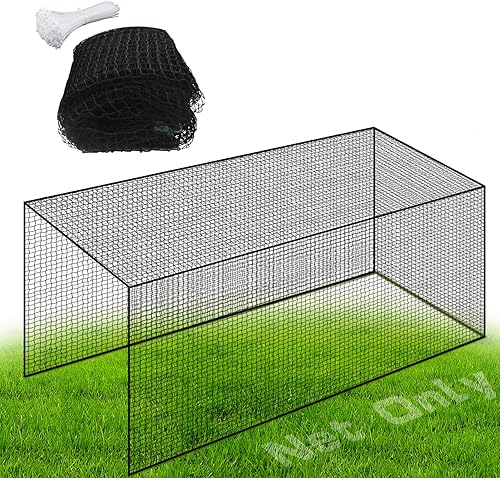 Gagalileo Red de bateo de sóftbol de béisbol: 28x14FT Red de repuesto para Beisbol Jaula de Bateo Práctica Patio trasero Jugadores Juveniles
