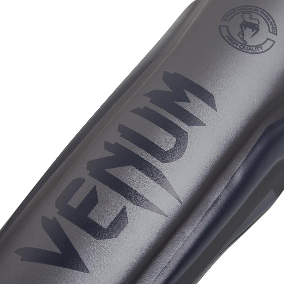 Venum Elite Stand Up Shin Guards - Grey/Grey - Medium