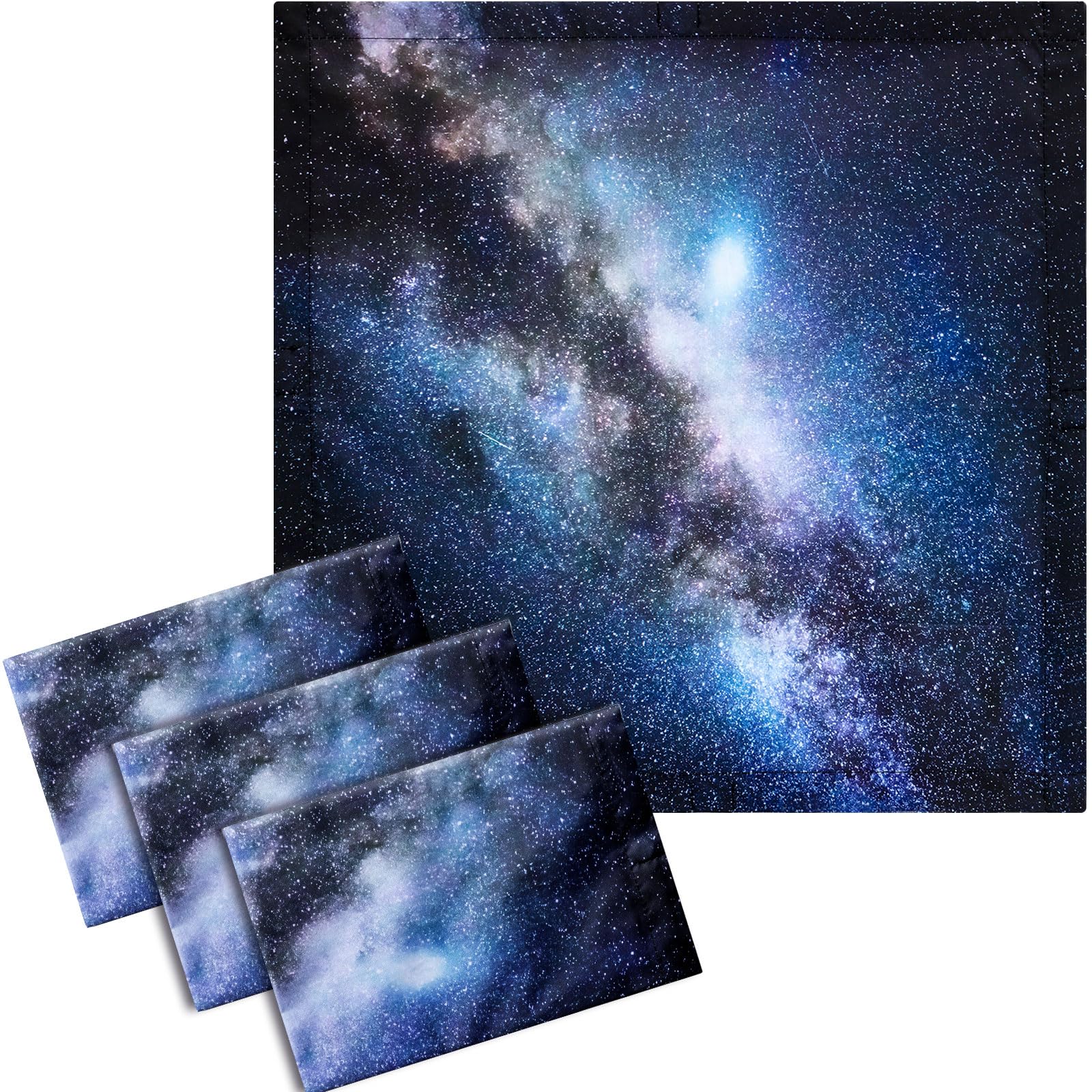 VIHOSE 4 Pcs 2 x Feet Fluorescent Light Covers for Ceiling Lights Classroom Reducing Harsh Glare Flicker Magnetic Filters Office Home Drop (Milky Way) (ANB-VIHOSE-17444)
