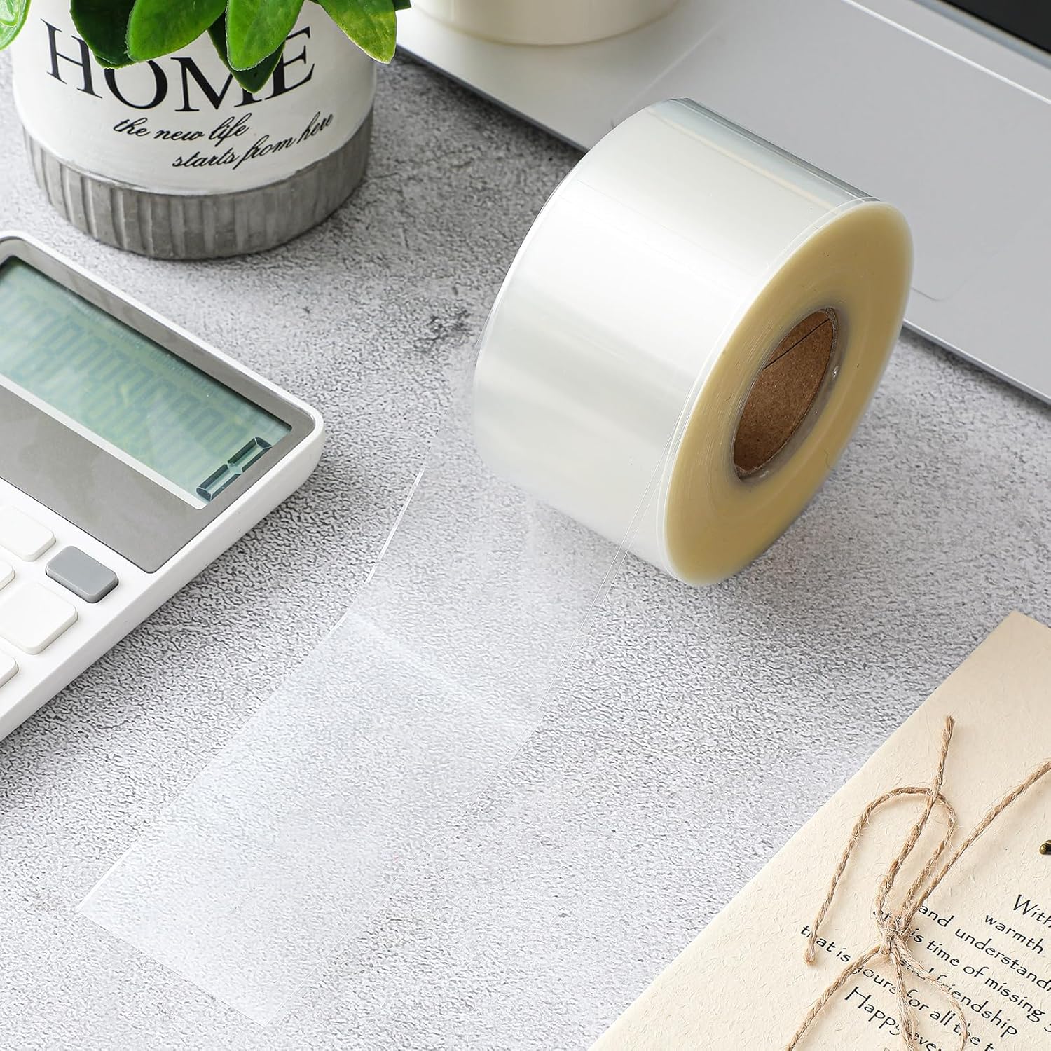 Zonon 500 Pcs Clear Labels Label Protector Clear Stickers Wafer Seals Waterproof Labels for Protecting Barcodes, Numbers and Stickers (3 x 5 Inch,Rectangle)