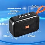 Portable Bluetooth Speakers, Wireless Bluetooth Speaker, Deep Bass, Outdoor Speakers with Handle, Supports TF Card, AUX for Outdoor