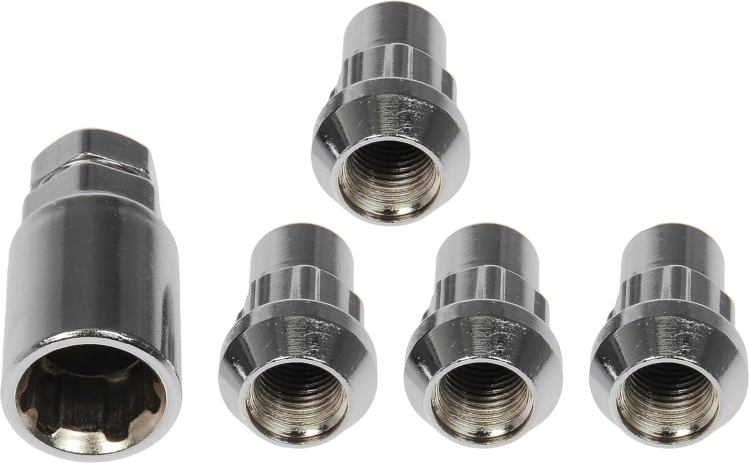 Dorman 712-228 Wheel Nut Lock Chrome Acorn Set 1/2-20 Compatible with Select Models, 4 Pack