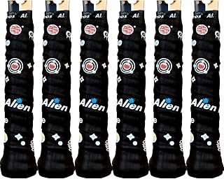 ALIEN PROS Tennis Racket Grip Tape (6 Grips) Precut & Dry Feel Tennis Grip Designer Overgrip for High Performance