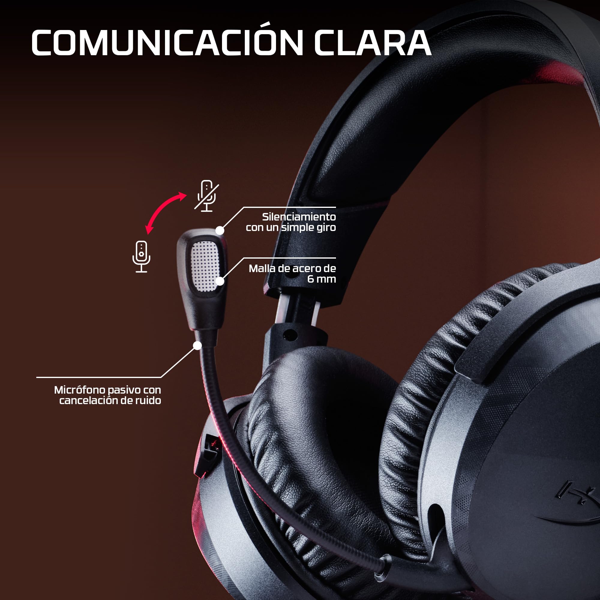 HyperX CloudX Stinger 3 Auriculares Gaming Inalámbricos para PS5 | Bluetooth 5.2 y 2,4 GHz, hasta 80 Horas de Batería, Controladores de 50 mm, Micrófono, Blanco