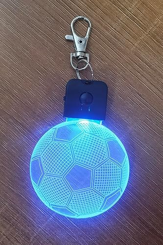 Luz nocturna para niños, lámpara de ilusión 3D de fútbol, regalos de fútbol, mejor regalo para adolescentes, niños, luz nocturna para habitación de