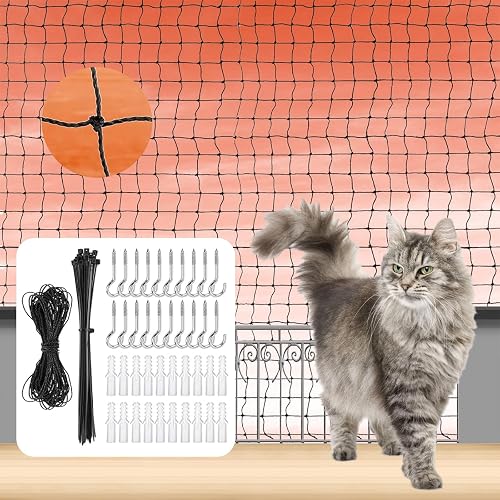 AEMCHDM Red para Gatos Premium para Balcón, 4 x 3 M Red para Gatos Balcon