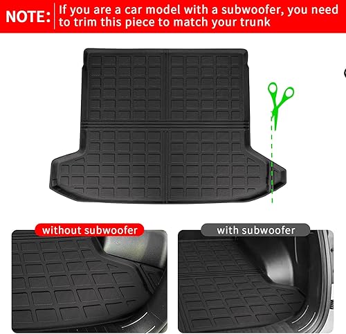 Miniatura 4 de Thinzyou Alfombrillas de suelo compatibles con Hyundai Tucson 2022 2023, tapete de carga de elastómero termoplástico, protector de asiento trasero