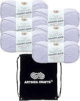 Vista 37 de Lion Brand Heartland Capitol Reef 136-140 (3 cadejos - mismo lote de tinte) Hilo estambre medio #4 acrílico para crochet y tejer con bolsa