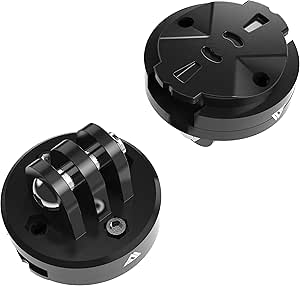 KOM Cycling Top Mount GoPro Adapter, Black