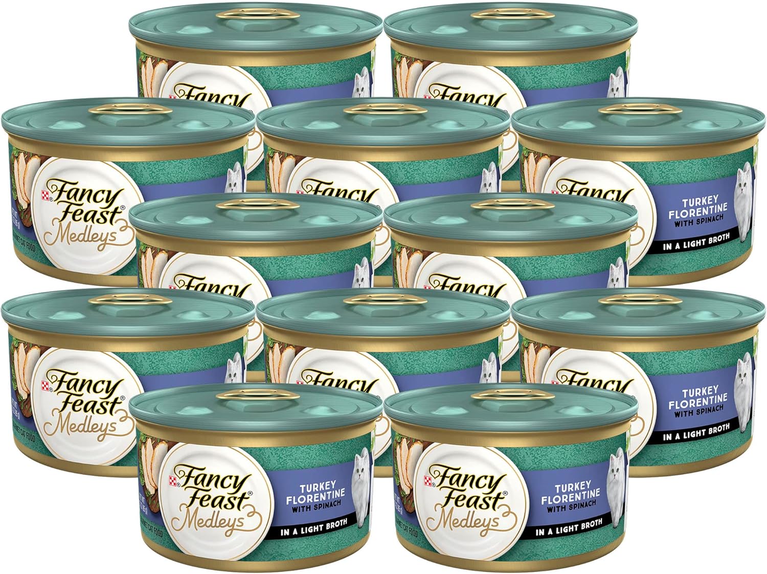 PURINA Fancy Feast Medleys Wet Cat Food, Turkey Florentine