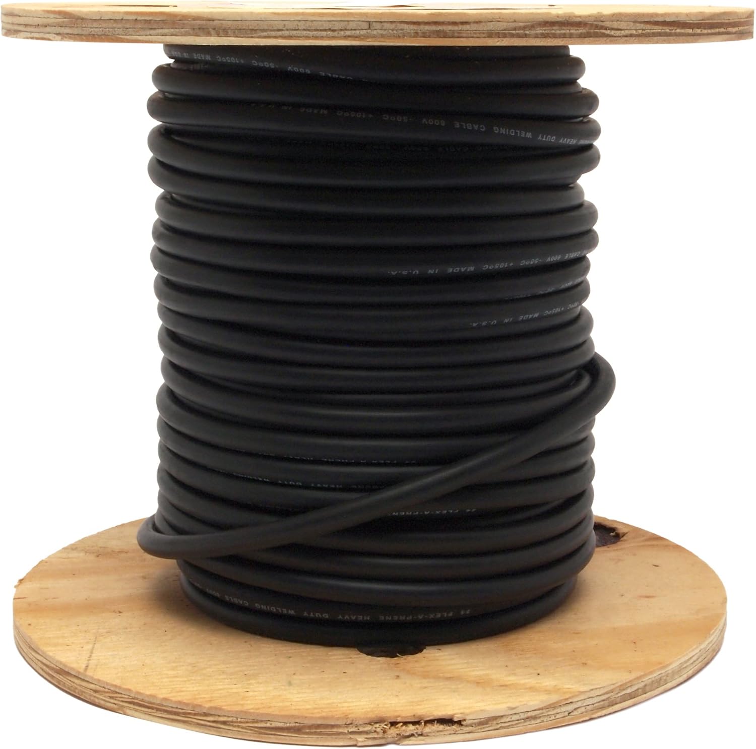 Forney 52020 Welding Cable, 4-Gauge, 125-Foot Reel , Black