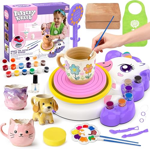 Aujazyble Pottery Wheel Kit: A Creative Craft Gift for Kids Ages 6-12
