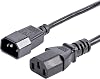 6ft 2m Power Extension Cord, C14 to C13, 10A 125V, 18AWG, Computer Power Cord Extension, IEC-320-C14 to IEC-320-C13 AC Power Cable Extension for Power Supply, UL Listed PXT100