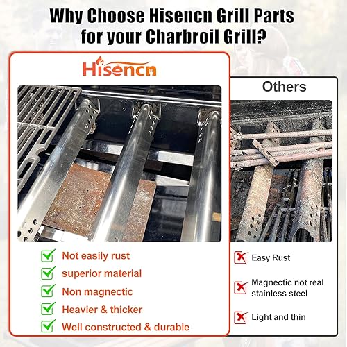 Miniatura 4 de Hisencn Piezas de repuesto para parrillas de gas Charbroil Advantage 463344015 463432215 463343015 463240015 463240015, 463436815, Charbroil