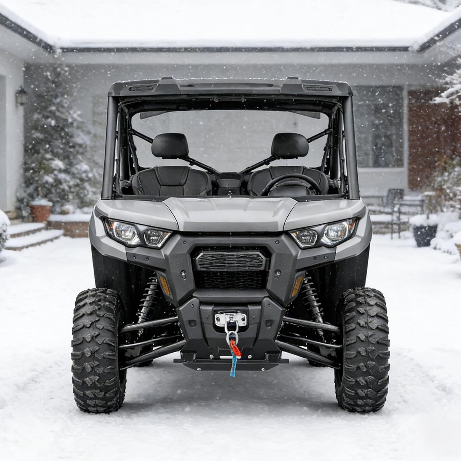 Snow Plow Mount Bracket Compatible with 2016-2024 Can-Am Defender HD10/ PRO HD10/ MAX HD10/ 6x6 HD10 Snowplow Mount Steel