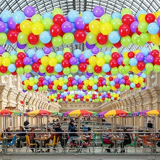 Haull Balloon Drop Net for Ceiling Release Wedding Birthday Balloon Drop Net for New Year's Celebration Baby Shower Graduation Decoration Party Supplies(12 x 7 ft)