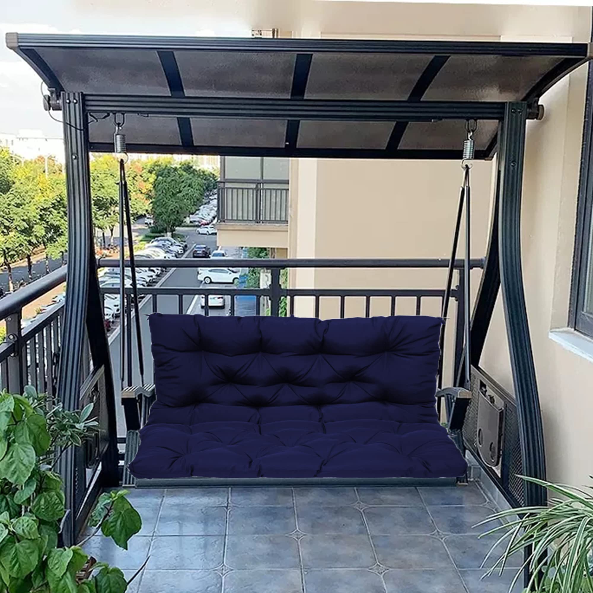 Coussin de balancelle imperméable épais 10cm pour réparer un banc de jardin inconfortable