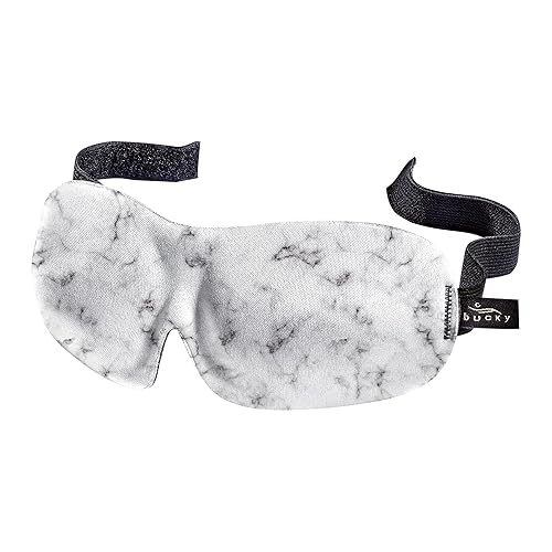 Bucky 40 Blinks No Pressure Printed Eye Mask for Travel & Sleep, Marble, One Size | for Travel & Sleep, No Pressure, One Size, Printed - Marble - 1 Count (Pack of 1)