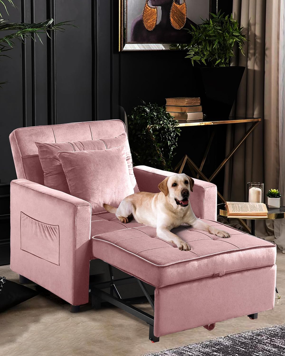 Litbird [Updated] Convertible Chair Sleeper Bed, Stepless