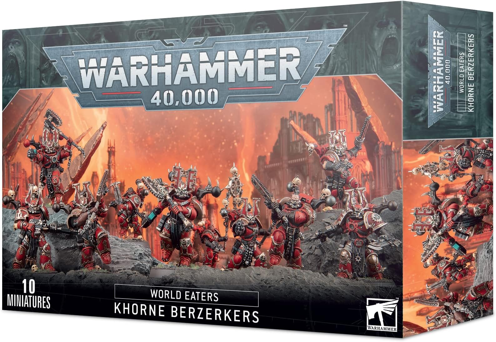 Warhammer 40,000 World Eaters: Khorne Berzerkers 43-10-99-12-01-02-153 Red One Size