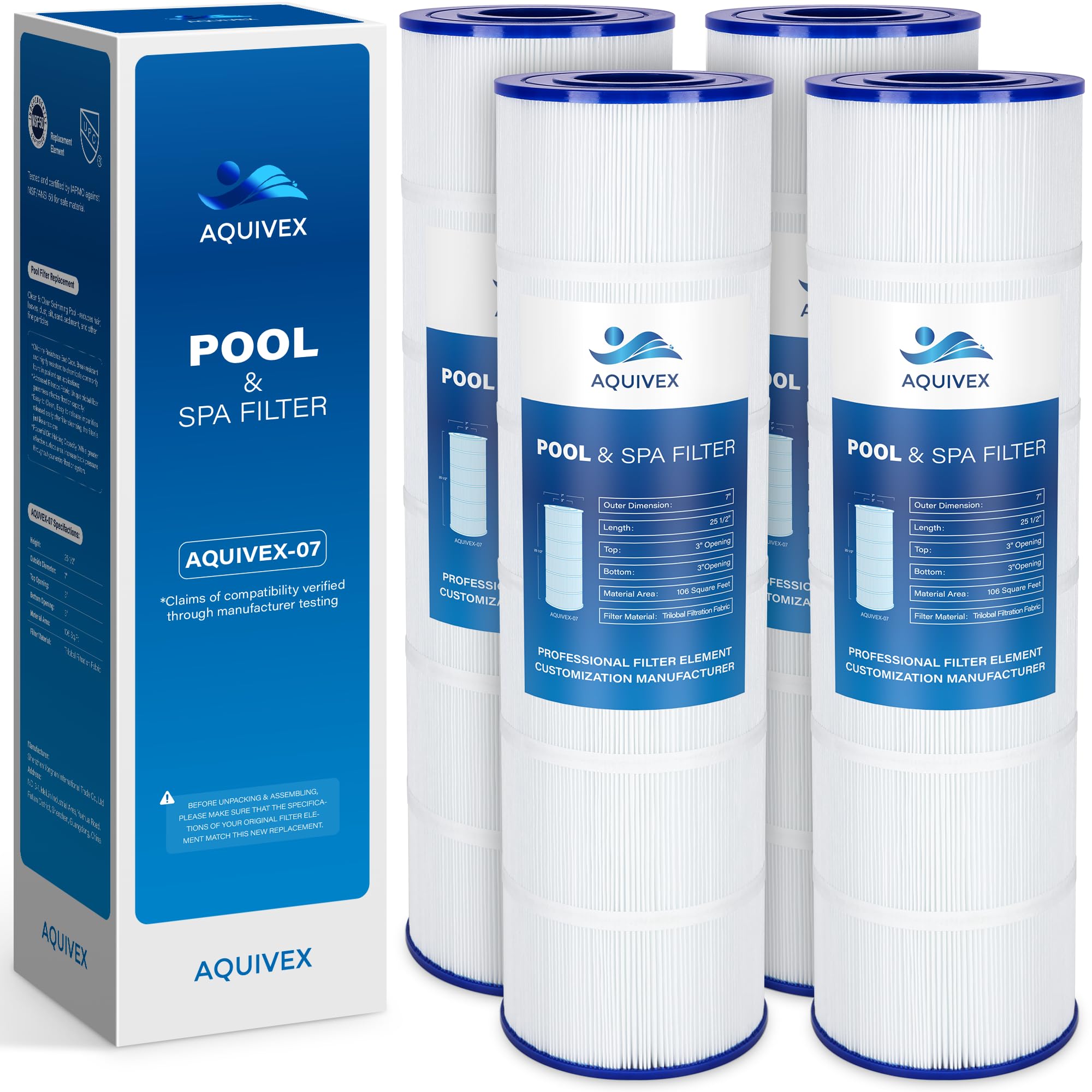 Amazon.com : AQUIVEX CX880XRE Pool Filter Cartridge, Compatible