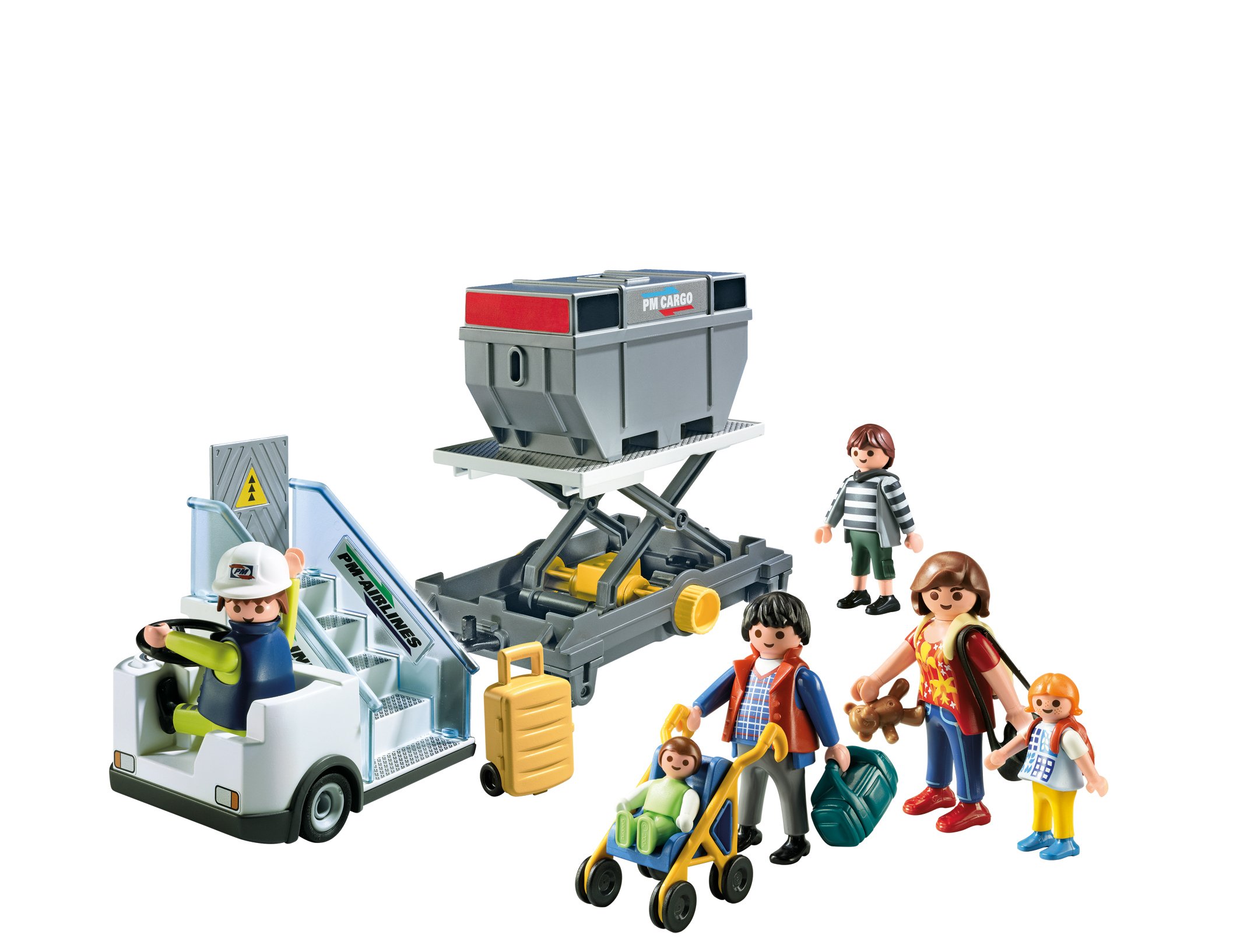 Playmobil 5262 City Action Airport Aircraft Stairs with Passengers and