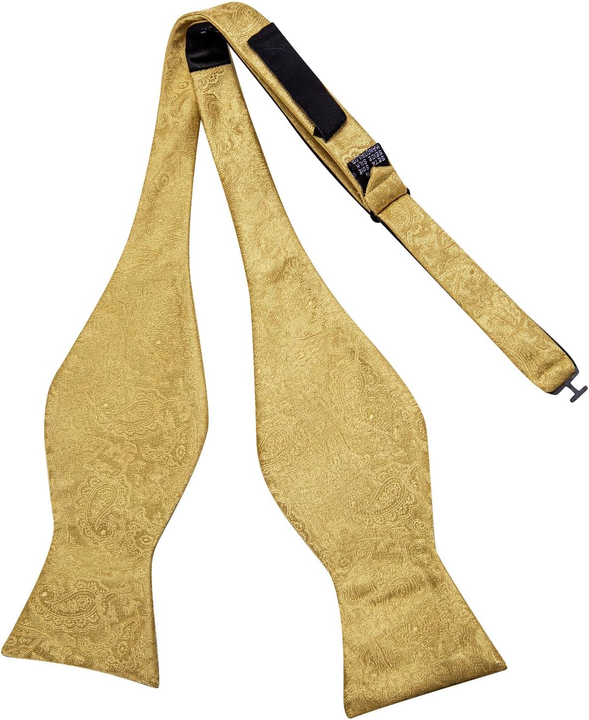 Dubulle Self Tie Bow Ties and Lapel Pin for Men Paisley Solid Mens Bowtie and Handkerchief Cufflinks Set Wedding - Image 4