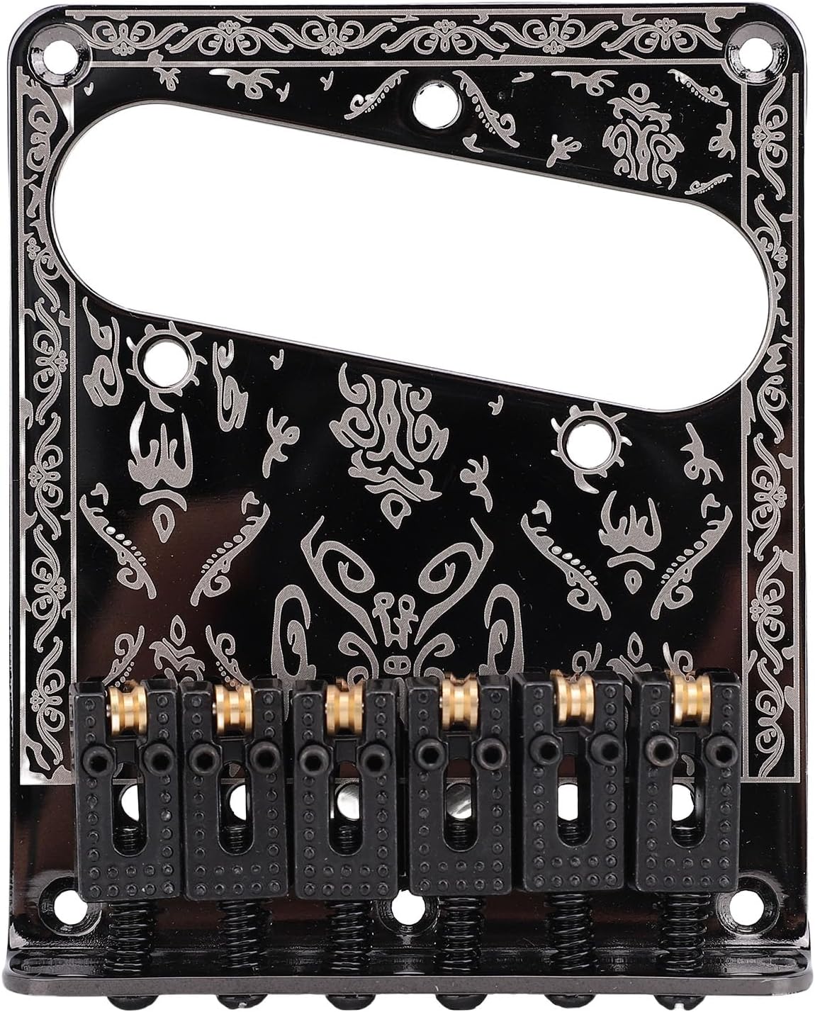 Mumusuki Electric Guitar Bridge, Brass Material, Enhanced Stability and Sustain, for Telecaster and Models