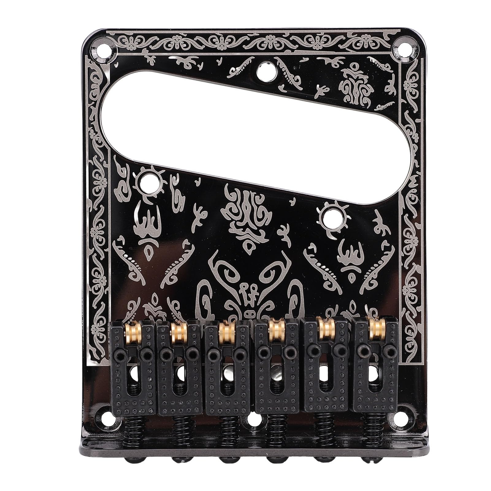 Electric Guitar Bridge, Brass Construction, Enhanced Stability for Telecaster, Direct Replacement for Squier Vintage Style