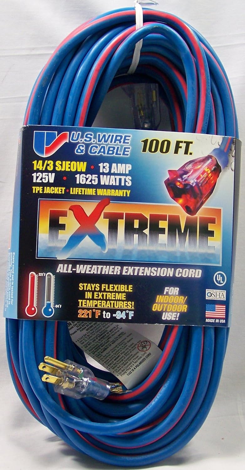 Extreme Weather Extension Cord 14/3 100 ft.