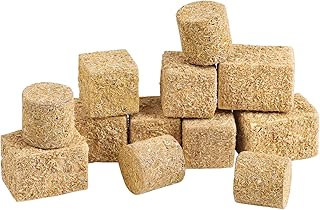 FOIMAS Miniature Hay Bales,12pcs Mini Bales for Mini House Decoration Ga...