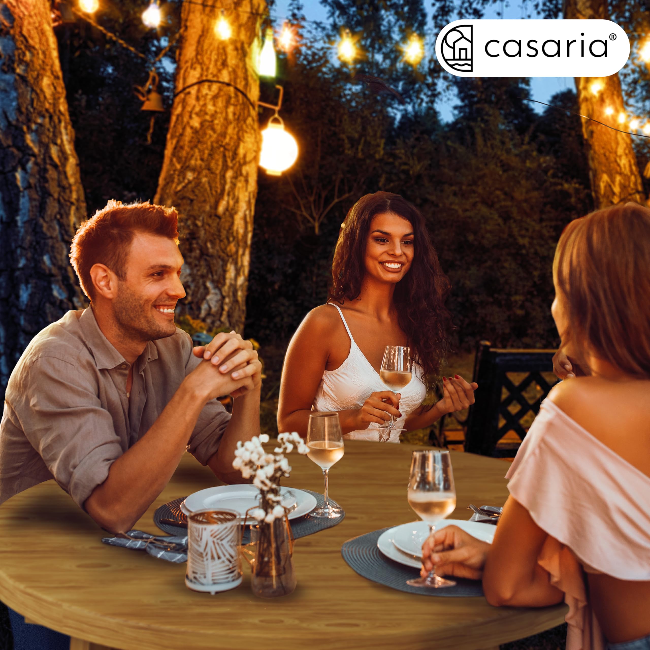 Casaria® Mange Debout Table Haute - Table Cuisine Ronde Pliable en Bois Massif Sapin, 3 Pieds, Plateau Ø78cm x H111cm, Intérieur/Extérieur, Design Moderne, Robuste et Élégante, Charge Max 80kg