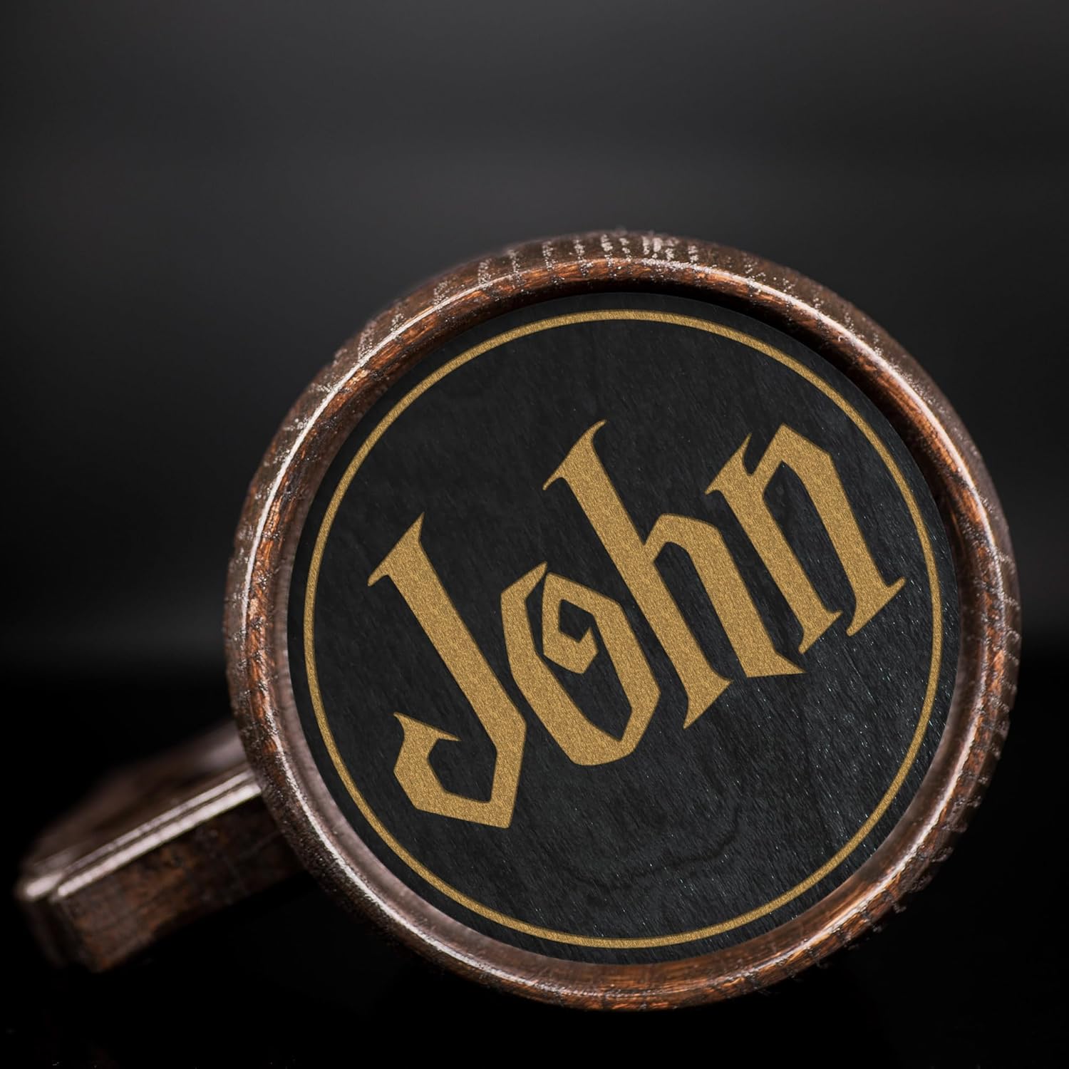 Halloween Trick or Treat Beer Stein, Personalized Beer Mug, Personalized Gift, Wooden Beer Tankard