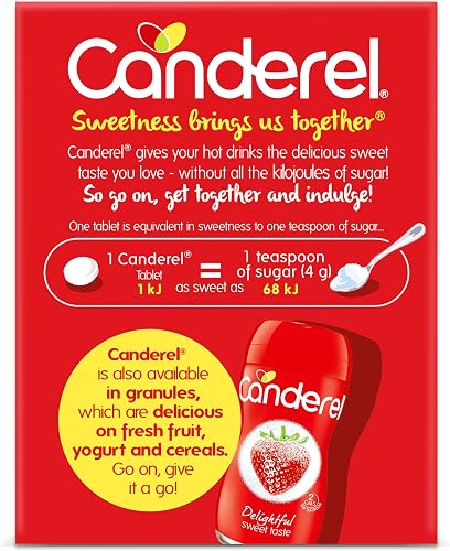 Canderel Sugar Free Red Sweetener 600 Tablets (Bundle Pack)
