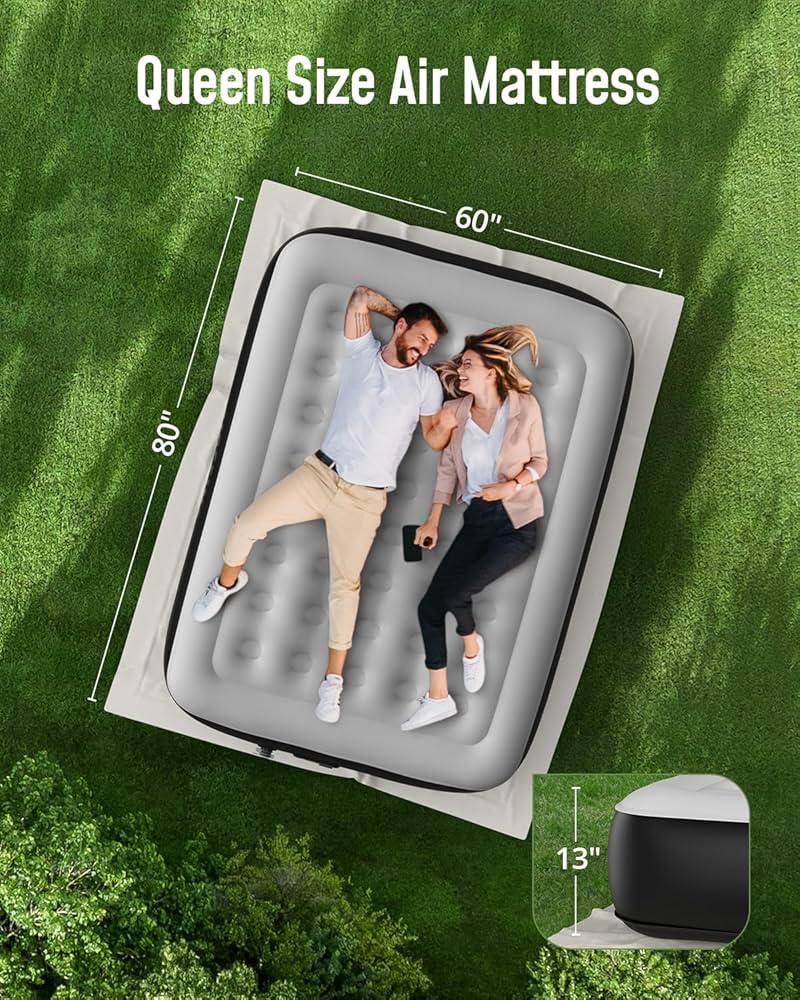 AIREFINA Air Bed-Luxe エアマットレス Amazon.com: Airefina Air Mattress Full with Built in Pump