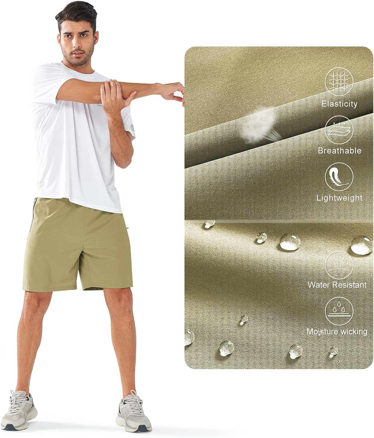 NORTHYARD Men's Athletic Running Shorts Quick Dry Workout Shorts Lightweight Sports Gym Basketball 7"/ 9"/ 5" Tennis Hiking - Image 5