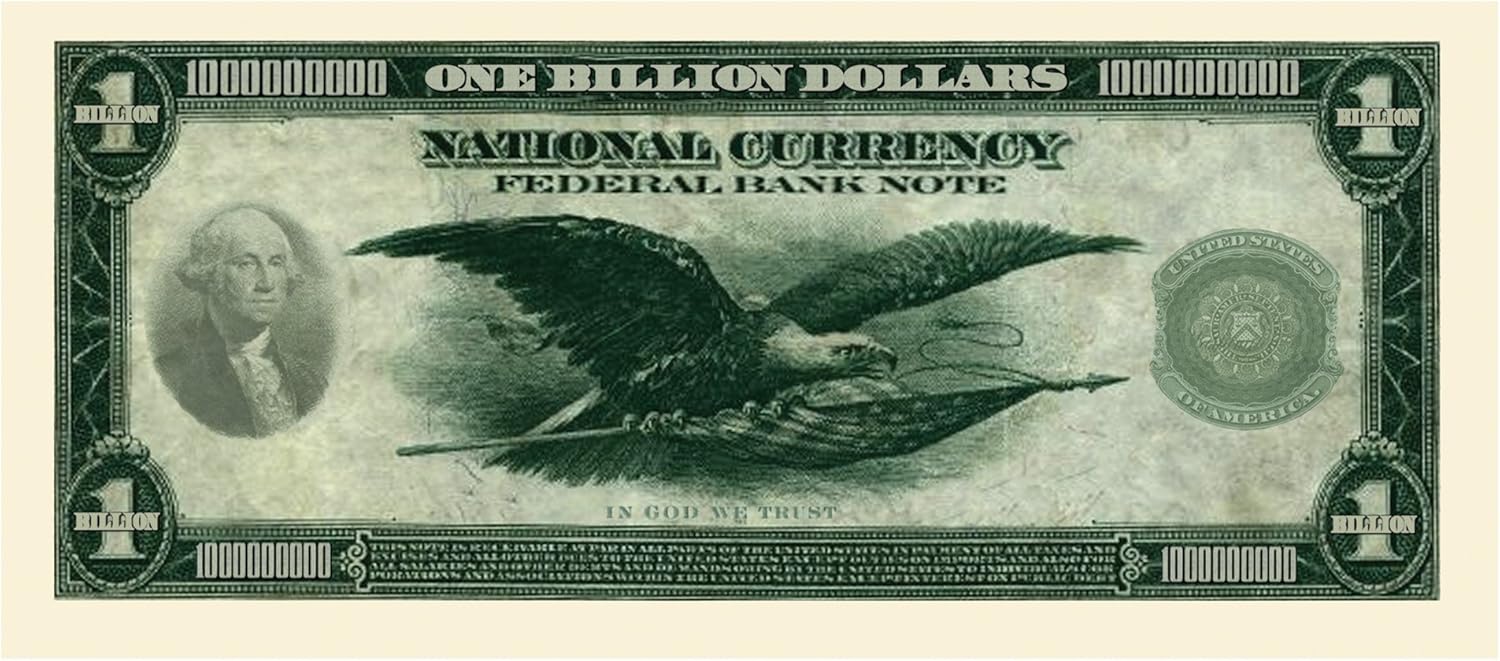 Set of 10 Bills-Classic Billion Dollar Bill-AAC - Image 3