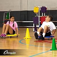 Vista 5 de Champion Sports Cono polivinílico fluorescente de alta visibilidad